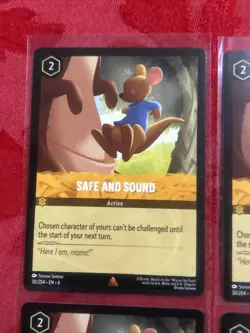 4x Disney Lorcana Azurite Sea - Safe and Sound | 30/204 | NM | Rare x4 - Image 3