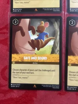 4x Disney Lorcana Azurite Sea - Safe and Sound | 30/204 | NM | Rare x4 - Image 4