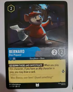 Disney Lorcana TCG - Reign Of Jafar: Bernard (169/204) - Uncommon - Near Mint - Image 1