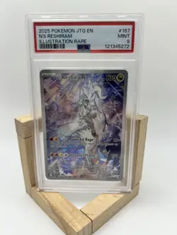 PSA 9 N's Reshiram 167/159 Journey Together Illustration Rare Pokemon Card - Image 1