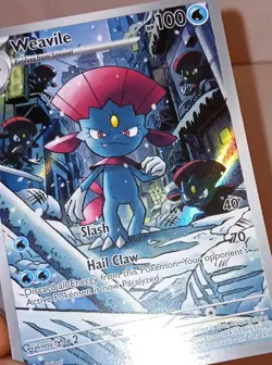 Pokemon TCG Weavile ASCEN 228/217 Stage 1 Holo 100 HP Card English 2026 - Image 3