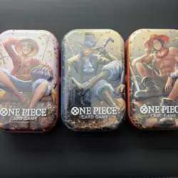 One Piece Card Game Mini-Tin Pack Set Vol.2 New Factory Sealed set of 3 (TS-02) - Image 1
