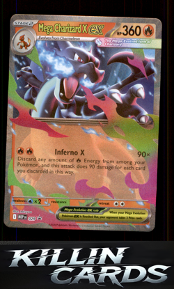 Mega Charizard X ex - 029 029 Pokemon Promo ME: Mega Evolution Promo Card NM - Image 1