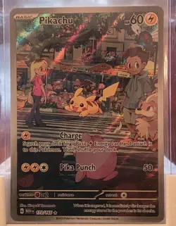 Pokemon Pikachu Illustration Rare Full Art Scarlet & Violet 151 Card 173/165 - Image 1