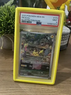 #173 PIKACHU PSA 9 023 POKEMON MEW EN-151 + 3 FREE mystery cards - Image 1