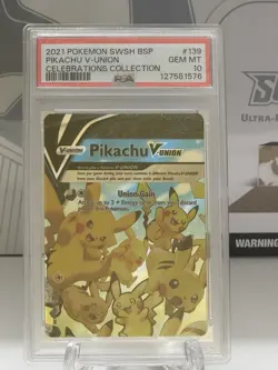 PSA 10 Pikachu V-Union SWSH139 SWSH: Sword & Shield Promo Cards Holo - Image 1