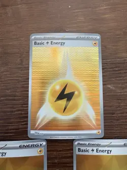 Pokemon TCG 3 Card Lot! Holo Electric Energy Black Bolt NM - Image 2