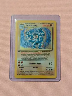 Machamp 8/102 1st Edition Holo - Base Set - Pokemon TCG 1999 LP Card Rare - Image 1