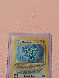 Machamp 8/102 1st Edition Holo - Base Set - Pokemon TCG 1999 LP Card Rare - Image 2
