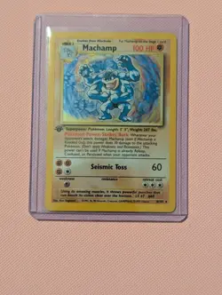 Machamp 8/102 1st Edition Holo - Base Set - Pokemon TCG 1999 LP Card Rare - Image 3