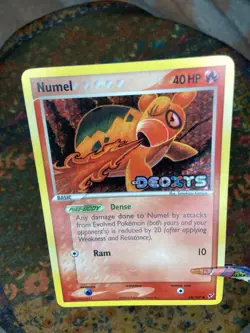 VINTAGE POKEMON 2 Card Bundle • Deoxy’s Stamped Holo spoink & Numel • Tcg Rare - Image 4