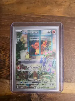 Pokemon Charmander SV: Scarlet & Violet Promo Holo Card 044 Full Art English - Image 1