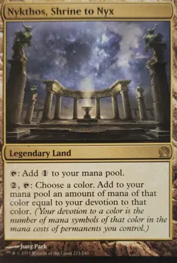 Nykthos, Shrine to Nyx Theros Regular LP Mtg Ships Double Sleeved With Tracking - Image 1