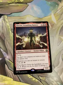 Electro, Assaulting Battery Marvel's Spider-Man Rare 076 NM - Image 1