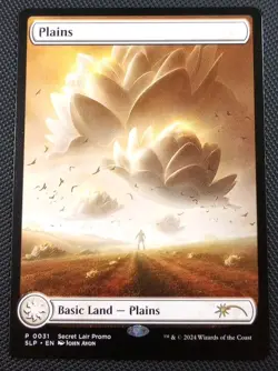 MTG Plains Secret Lair Promo Showdown Magic Con Non Foil #0031 NM+ - Image 1
