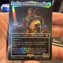 Boromir, Warden of the Tower (Borderless Foil) Lord of the Rings 407 NM - Image 1