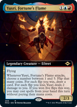 Yusri, Fortune's Flame - Foil - Extended Art NM, English MTG Modern Horizons 2 - Image 1