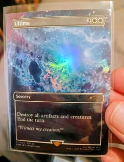 Ultima 0001 MTG Final Fantasy Standard Showdown Promo Borderless Foil NM - Image 1