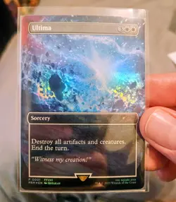 Ultima 0001 MTG Final Fantasy Standard Showdown Promo Borderless Foil NM - Image 2