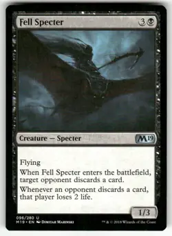 Fell Specter #96 U MTG Core Set 2019 - Image 1
