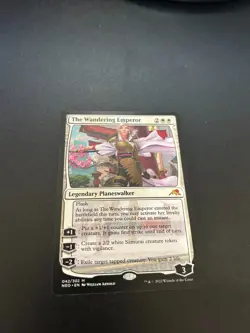 1x The Wandering Emperor NM Kamigawa: Neon Dynasty NEO Magic MTG - Image 1