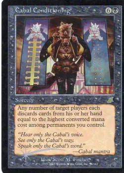 Magic Mtg FOIL Scourge Cabal Conditioning near mint - Image 1