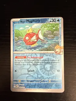 Misty's Magikarp 048/182 Reverse Holo SV10: Destined Rivals NM Pokemon Miscut - Image 1