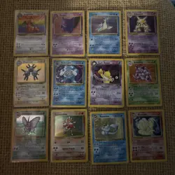 Vintage Pokemon Cards (Team Rocket, Base Set, Jungle) Dragonite, Gengar, Lapras - Image 1