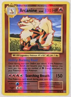 Arcanine 18/108 Reverse Holo Rare XY Evolutions 2016 Pokemon TCG - Image 1