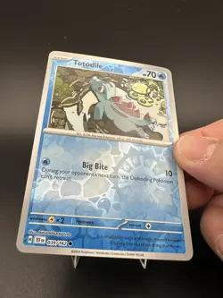 Pokemon Totodile #039/162 English Temporal Forces Reverse Holo - Image 2