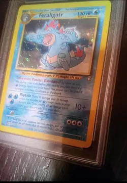 Feraligatr 5/111 GRADED 10 NEAR MINT PGC very rare holo pokemon card. super rare - Image 1
