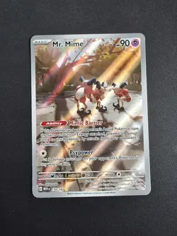 Pokemon TCG Mr. Mime 179/165 Scarlet & Violet 151 Illustration Rare Near Mint - Image 1