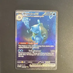 Pokemon TCG Blastoise ex Scarlet & Violet 151 Special Illustration Rare Holo 20… - Image 1