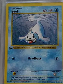 1999 Pokemon TCG 1st Edition Shadowless Base Set SEEL 41/102 CGC 8.5 NM/Mint - Image 3