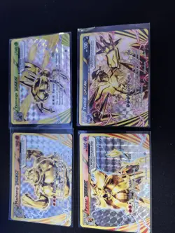 Pokemon BREAK Gold Lot – Yveltal, Machamp, Pyroar, Yanmega (NM - Image 1