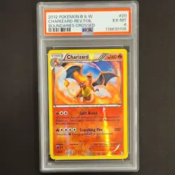Pokemon 2012 Boundaries Crossed Charizard 20/149 Reverse Holo Rare PSA 6 English - Image 1