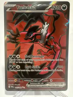 Pokemon TCG Perfect Order English Yveltal EX 105/088 Ultra Rare Full Art NM - Image 1