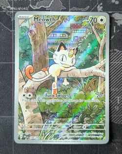 Meowth 106/094 IR Full Art Phantasmall Flames Pokemon - Image 1