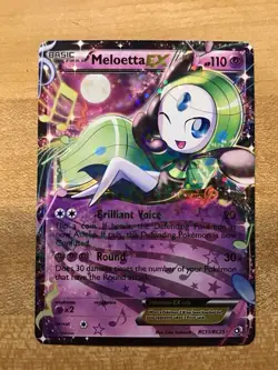 Meloetta EX RC11/RC25 Legendary Treasures: Radiant Collection Holo Pokemon TCG - Image 1