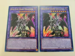 2x Red-Eyes Dark Dragoon RA02-EN021 Ultra Rare 1st Edition LP - Image 1