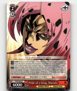 Weiss Pride of a King, Diavolo - JoJo's Bizarre Adventure: Golden Wind - Image 1