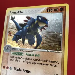 2003 | Pokemon TCG (ARMALDO 1/100 HP | RARE HOLO) Card Nintendo EX Sandstorm - Image 3