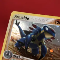 2003 | Pokemon TCG (ARMALDO 1/100 HP | RARE HOLO) Card Nintendo EX Sandstorm - Image 4