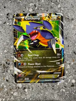 Pokemon TCG Cards Garchomp EX XY09 Black Star Promo Holo LP (Regular Size) - Image 1