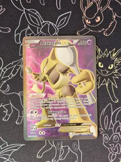 Pokemon TCG Alakazam EX Full Art Ultra Rare Card 117/124 XY Fates Collide - Image 1
