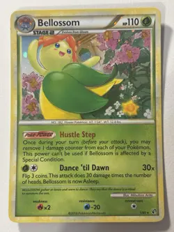 Bellossom 1/90 2010 HGSS Undaunted Set Pokemon Card Holo Rare VLP - Image 1