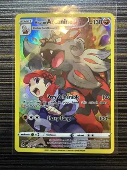 Hisuian Arcanine TG08/TG30 Lost Origin Trainer Gallery Ultra Rare Pokemon Card - Image 1