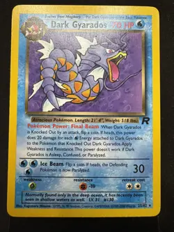 Pokemon Dark Gyarados Non Holo Rare Team Rocket Trading Card 25/82 NM - Image 1
