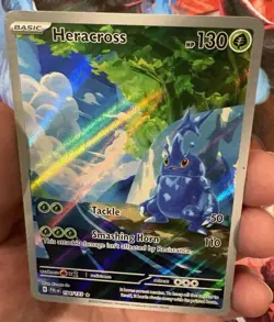 Pokemon Heracross 194/193 Illustration Rare Holo Card Paldea Evolved - Image 2