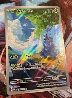 Pokemon Heracross 194/193 Illustration Rare Holo Card Paldea Evolved - Image 3